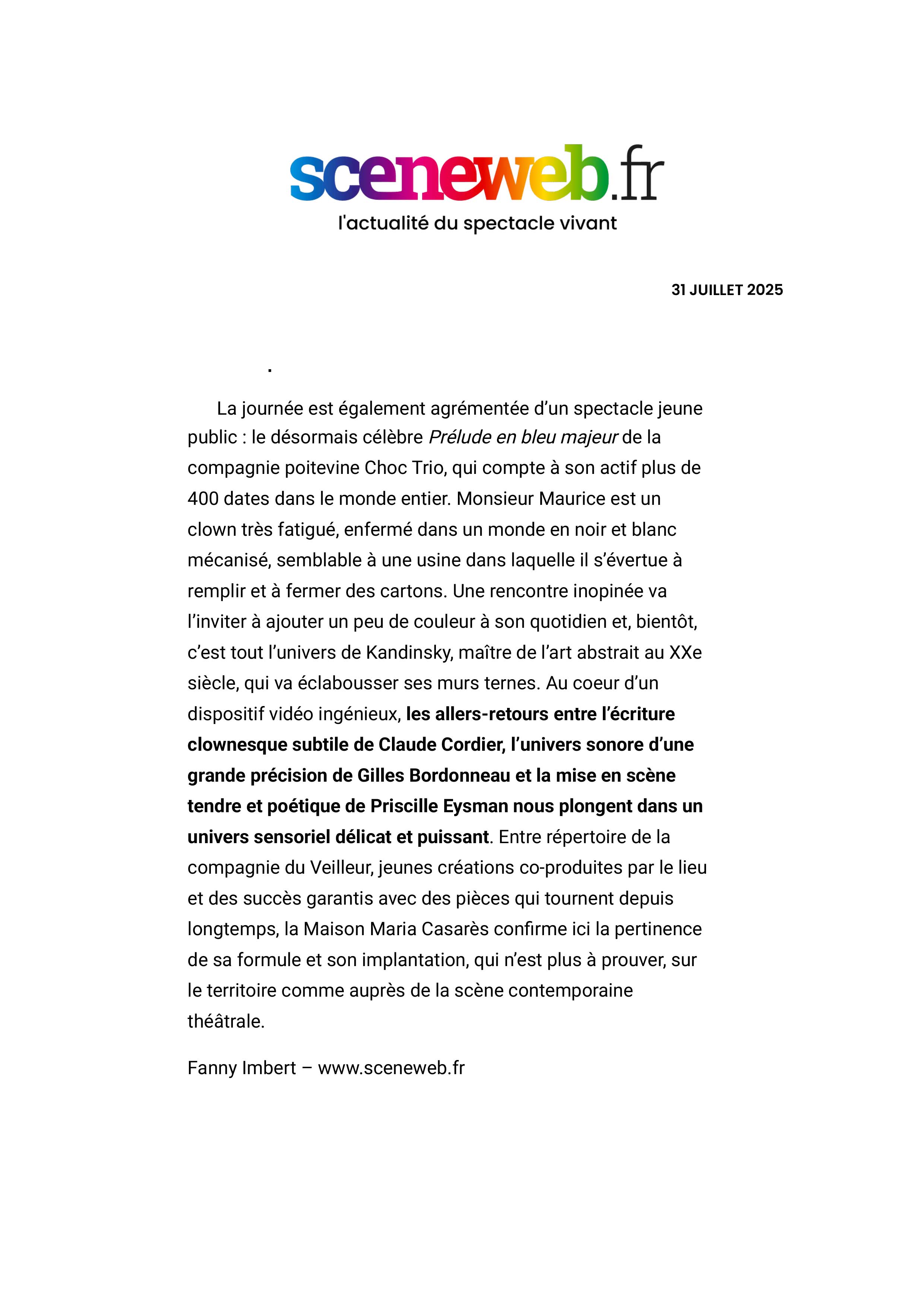 article scène web